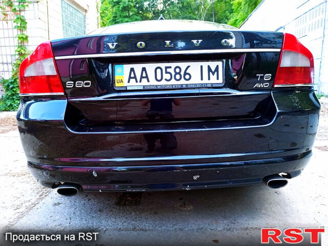 Черный Вольво С80, объемом двигателя 3 л и пробегом 237 тыс. км за 8500 $, фото 4 на Automoto.ua
