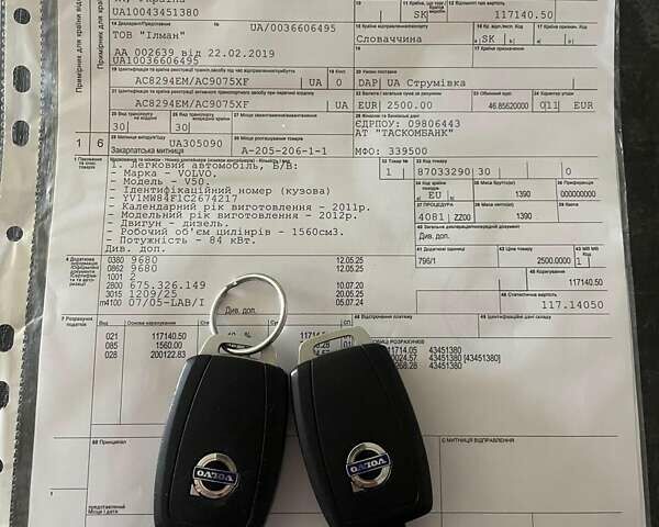 Черный Вольво В50, объемом двигателя 1.6 л и пробегом 231 тыс. км за 9350 $, фото 34 на Automoto.ua