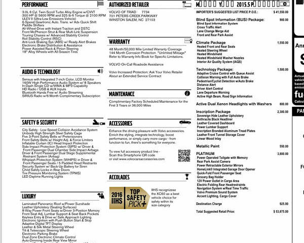 Синій Вольво ХС60, об'ємом двигуна 2.95 л та пробігом 139 тис. км за 26000 $, фото 45 на Automoto.ua