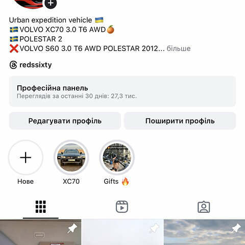 Черный Вольво ХС70, объемом двигателя 2.95 л и пробегом 100 тыс. км за 20000 $, фото 19 на Automoto.ua
