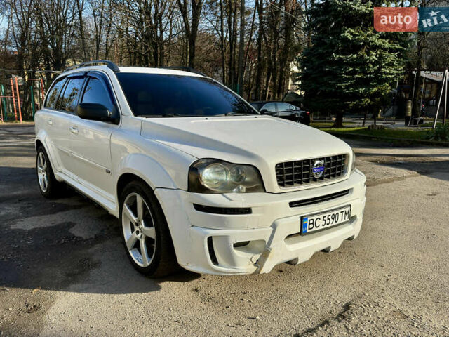 Белый Вольво ХС90, объемом двигателя 2.4 л и пробегом 370 тыс. км за 8600 $, фото 1 на Automoto.ua