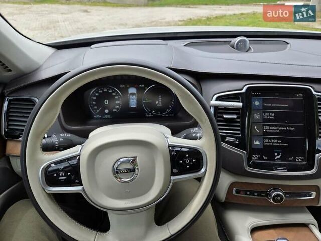 Вольво ХС90 2016 в Ирпене на Automoto.ua Белый Вольво ХС90, объемом двигателя 1.97 л и пробегом 245 тыс. км за 34999 $, фото 12 на Automoto.ua