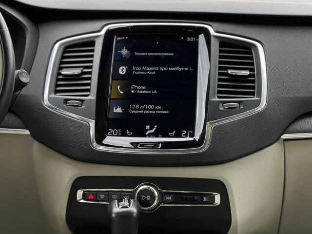 Белый Вольво ХС90, объемом двигателя 2 л и пробегом 68 тыс. км за 40900 $, фото 18 на Automoto.ua