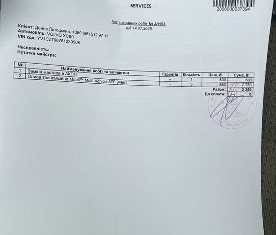 Черный Вольво ХС90, объемом двигателя 2.4 л и пробегом 459 тыс. км за 9200 $, фото 14 на Automoto.ua