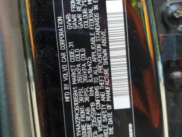 Черный Вольво ХС90, объемом двигателя 2 л и пробегом 140 тыс. км за 5800 $, фото 12 на Automoto.ua