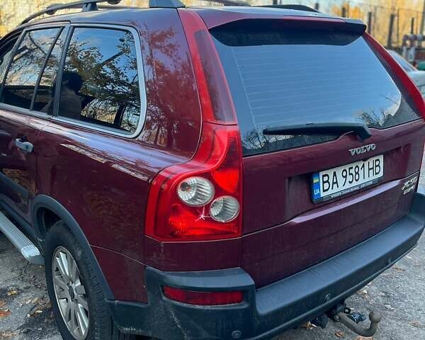 Красный Вольво ХС90, объемом двигателя 2.4 л и пробегом 280 тыс. км за 6800 $, фото 2 на Automoto.ua