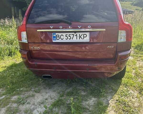 Красный Вольво ХС90, объемом двигателя 3.2 л и пробегом 208 тыс. км за 14000 $, фото 1 на Automoto.ua
