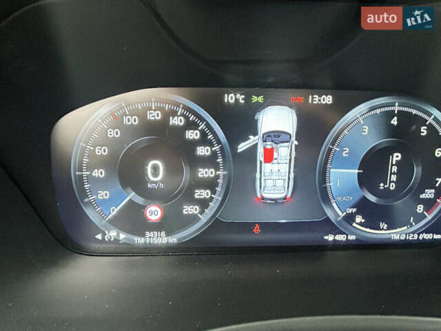 Серый Вольво ХС90, объемом двигателя 2 л и пробегом 34 тыс. км за 25500 $, фото 13 на Automoto.ua