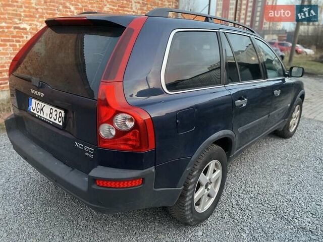 Синий Вольво ХС90, объемом двигателя 2.4 л и пробегом 265 тыс. км за 5300 $, фото 2 на Automoto.ua