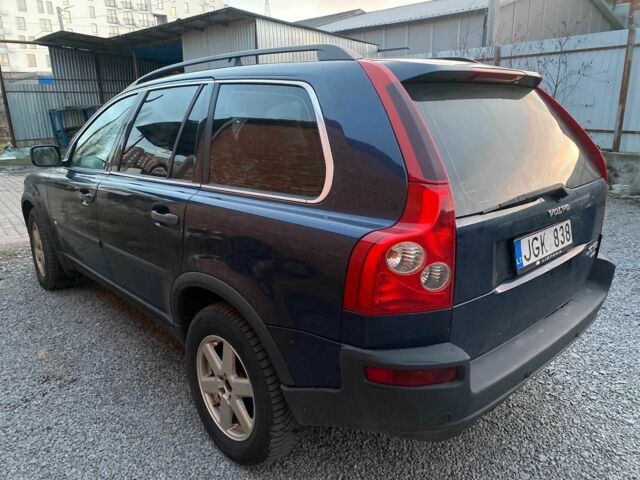 Синий Вольво ХС90, объемом двигателя 2.4 л и пробегом 265 тыс. км за 5200 $, фото 4 на Automoto.ua