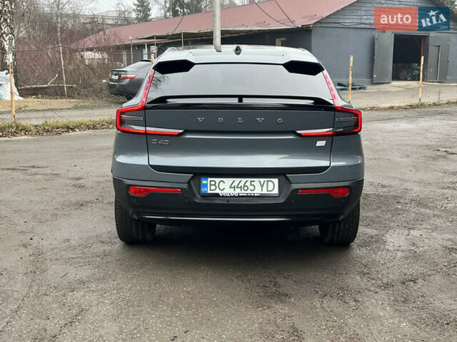 Серый Вольво C40 Recharge, объемом двигателя 0 л и пробегом 12 тыс. км за 29500 $, фото 7 на Automoto.ua