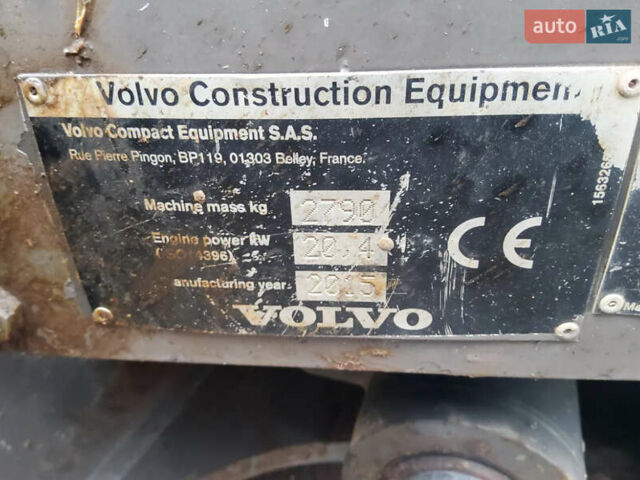 Вольво EC 27C, объемом двигателя 0 л и пробегом 0 тыс. км за 29151 $, фото 1 на Automoto.ua