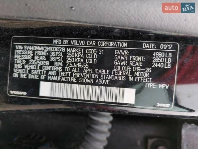Черный Вольво V60 Cross Country, объемом двигателя 2 л и пробегом 174 тыс. км за 2600 $, фото 11 на Automoto.ua