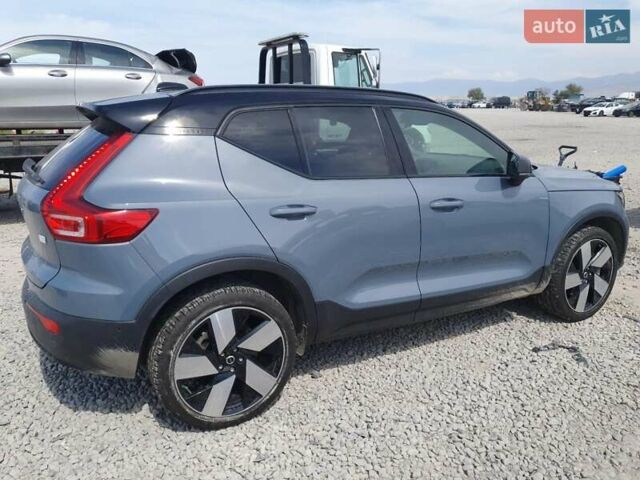Сірий Вольво XC40 Recharge, об'ємом двигуна 0 л та пробігом 48 тис. км за 11900 $, фото 1 на Automoto.ua