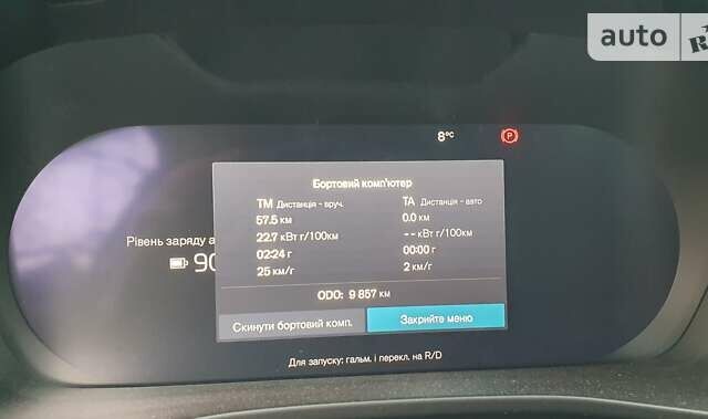 Синий Вольво XC40 Recharge, объемом двигателя 0 л и пробегом 10 тыс. км за 41900 $, фото 4 на Automoto.ua