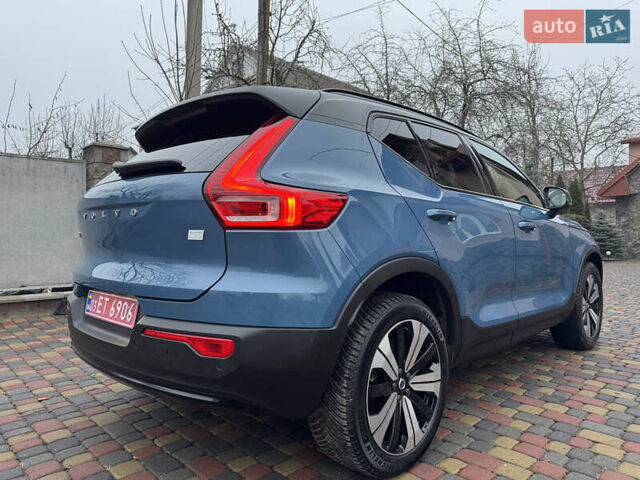 Синий Вольво XC40 Recharge, объемом двигателя 0 л и пробегом 23 тыс. км за 25300 $, фото 44 на Automoto.ua