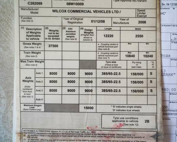 Вілкокс Tipper LTD, об'ємом двигуна 0 л та пробігом 0 тис. км за 16500 $, фото 24 на Automoto.ua