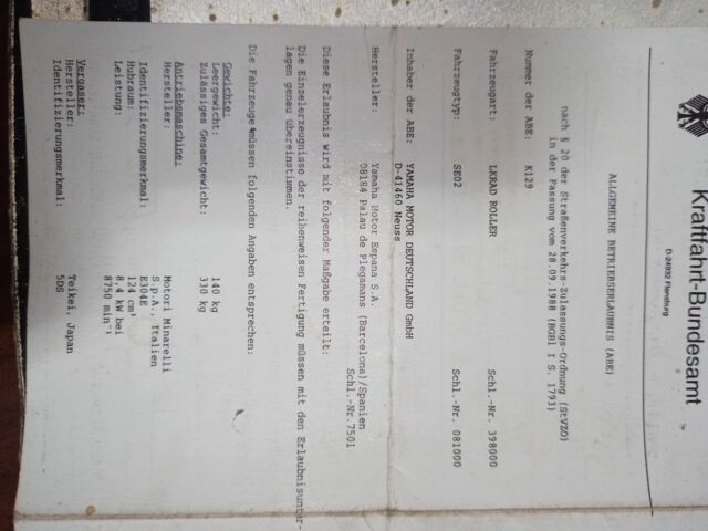 Ямаха Другая, объемом двигателя 0.13 л и пробегом 0 тыс. км за 500 $, фото 18 на Automoto.ua