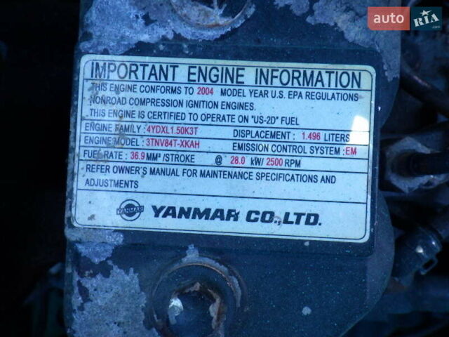 Янмар V80, объемом двигателя 0 л и пробегом 0 тыс. км за 18000 $, фото 19 на Automoto.ua