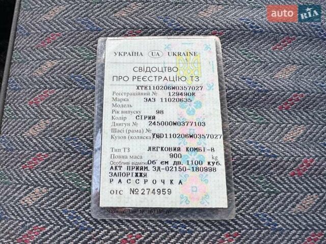 Серый ЗАЗ 1102 Таврія-Нова, объемом двигателя 1.1 л и пробегом 28 тыс. км за 1700 $, фото 50 на Automoto.ua