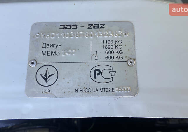 Белый ЗАЗ 1103 Славута, объемом двигателя 1.2 л и пробегом 60 тыс. км за 1100 $, фото 28 на Automoto.ua