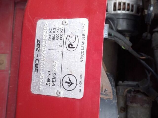 Красный ЗАЗ 1103 Славута, объемом двигателя 1 л и пробегом 100 тыс. км за 1200 $, фото 12 на Automoto.ua