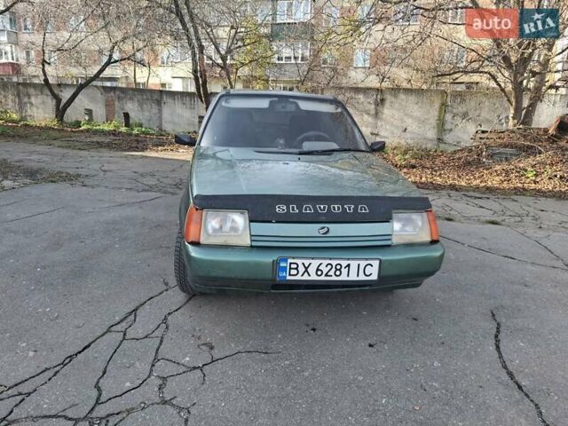 Зеленый ЗАЗ 1103 Славута, объемом двигателя 1.3 л и пробегом 202 тыс. км за 1400 $, фото 1 на Automoto.ua
