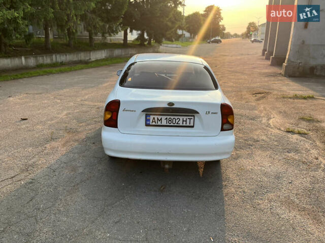 Білий ЗАЗ Ланос, об'ємом двигуна 1.5 л та пробігом 153 тис. км за 3100 $, фото 5 на Automoto.ua