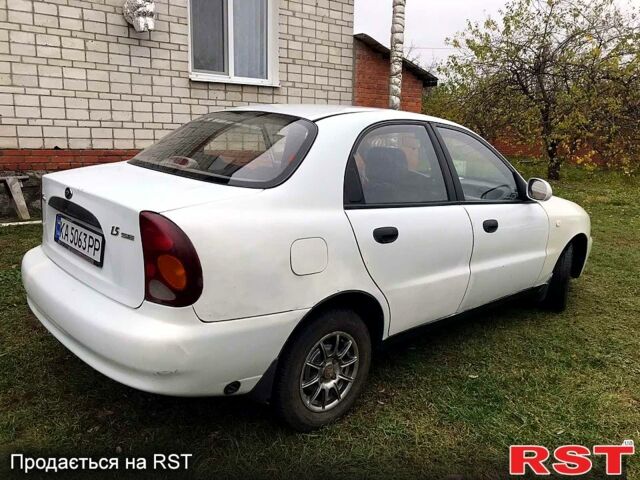 Белый ЗАЗ Ланос, объемом двигателя 1.5 л и пробегом 158 тыс. км за 2222 $, фото 1 на Automoto.ua