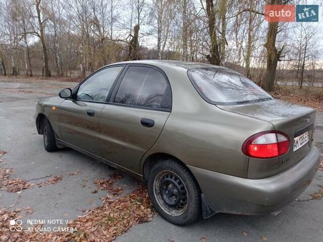 Бежевий ЗАЗ Ланос, об'ємом двигуна 1.3 л та пробігом 150 тис. км за 2200 $, фото 6 на Automoto.ua