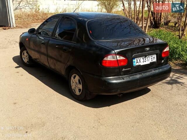 Черный ЗАЗ Ланос, объемом двигателя 1.4 л и пробегом 260 тыс. км за 1800 $, фото 1 на Automoto.ua