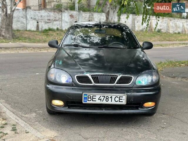 Черный ЗАЗ Ланос, объемом двигателя 1.39 л и пробегом 187 тыс. км за 2500 $, фото 1 на Automoto.ua