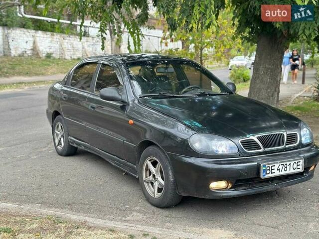 Черный ЗАЗ Ланос, объемом двигателя 1.39 л и пробегом 187 тыс. км за 2499 $, фото 2 на Automoto.ua