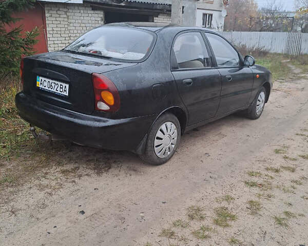 Чорний ЗАЗ Ланос, об'ємом двигуна 1.5 л та пробігом 75 тис. км за 3000 $, фото 2 на Automoto.ua