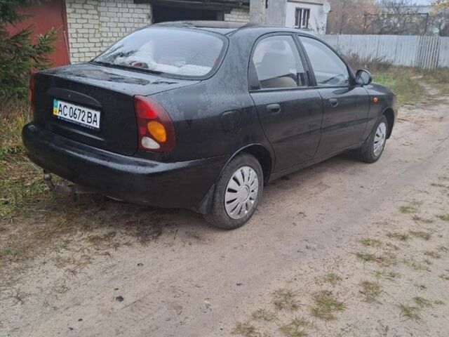 Чорний ЗАЗ Ланос, об'ємом двигуна 1.5 л та пробігом 75 тис. км за 3200 $, фото 1 на Automoto.ua