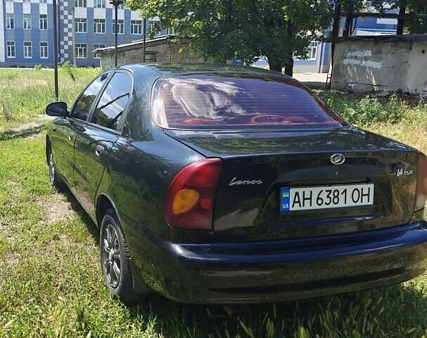 Черный ЗАЗ Ланос, объемом двигателя 1.4 л и пробегом 184 тыс. км за 4000 $, фото 3 на Automoto.ua