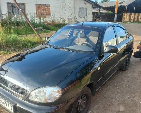 Чорний ЗАЗ Ланос, об'ємом двигуна 1.3 л та пробігом 66 тис. км за 2000 $, фото 1 на Automoto.ua