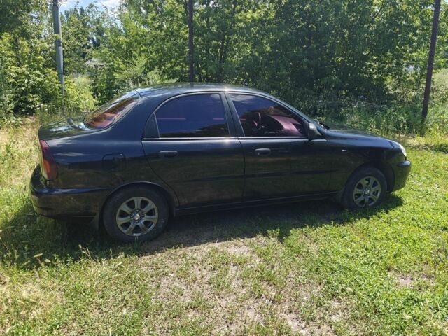 Чорний ЗАЗ Ланос, об'ємом двигуна 1.4 л та пробігом 184 тис. км за 3850 $, фото 2 на Automoto.ua