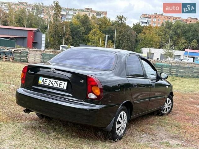 Чорний ЗАЗ Ланос, об'ємом двигуна 1.4 л та пробігом 78 тис. км за 4490 $, фото 1 на Automoto.ua