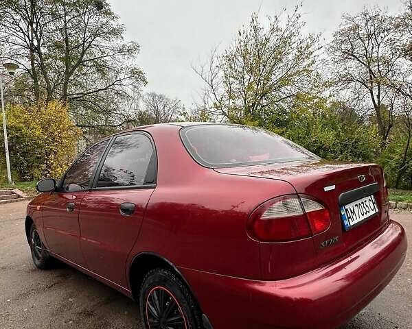 Красный ЗАЗ Ланос, объемом двигателя 1.3 л и пробегом 192 тыс. км за 2300 $, фото 9 на Automoto.ua