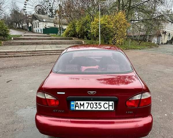 Красный ЗАЗ Ланос, объемом двигателя 1.3 л и пробегом 192 тыс. км за 2300 $, фото 11 на Automoto.ua