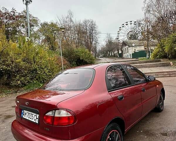 Красный ЗАЗ Ланос, объемом двигателя 1.3 л и пробегом 192 тыс. км за 2300 $, фото 12 на Automoto.ua