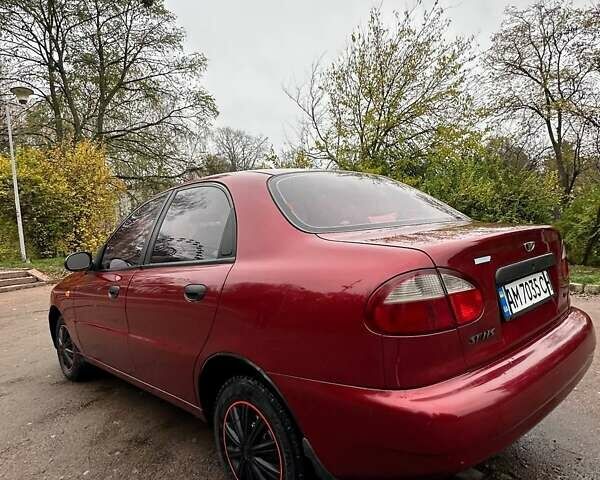 Красный ЗАЗ Ланос, объемом двигателя 1.3 л и пробегом 192 тыс. км за 2300 $, фото 13 на Automoto.ua
