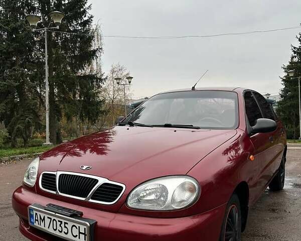 Красный ЗАЗ Ланос, объемом двигателя 1.3 л и пробегом 192 тыс. км за 2300 $, фото 2 на Automoto.ua