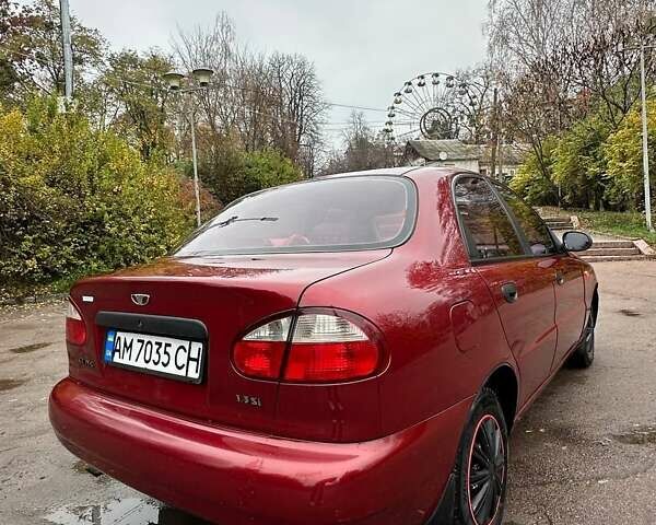 Красный ЗАЗ Ланос, объемом двигателя 1.3 л и пробегом 192 тыс. км за 2300 $, фото 10 на Automoto.ua