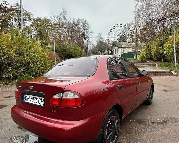 Красный ЗАЗ Ланос, объемом двигателя 1.3 л и пробегом 192 тыс. км за 2300 $, фото 18 на Automoto.ua