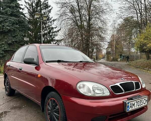 Красный ЗАЗ Ланос, объемом двигателя 1.3 л и пробегом 192 тыс. км за 2300 $, фото 6 на Automoto.ua