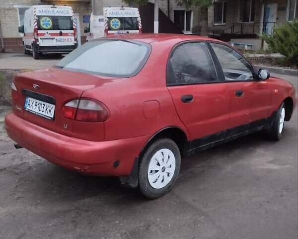 Красный ЗАЗ Ланос, объемом двигателя 1.4 л и пробегом 198 тыс. км за 1750 $, фото 1 на Automoto.ua