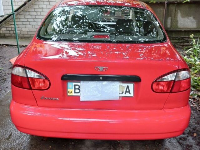 Красный ЗАЗ Ланос, объемом двигателя 1.4 л и пробегом 65 тыс. км за 3700 $, фото 1 на Automoto.ua