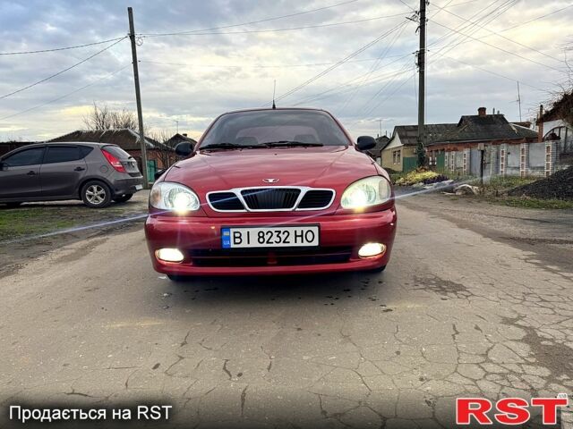 Червоний ЗАЗ Ланос, об'ємом двигуна 1.4 л та пробігом 44 тис. км за 3700 $, фото 1 на Automoto.ua